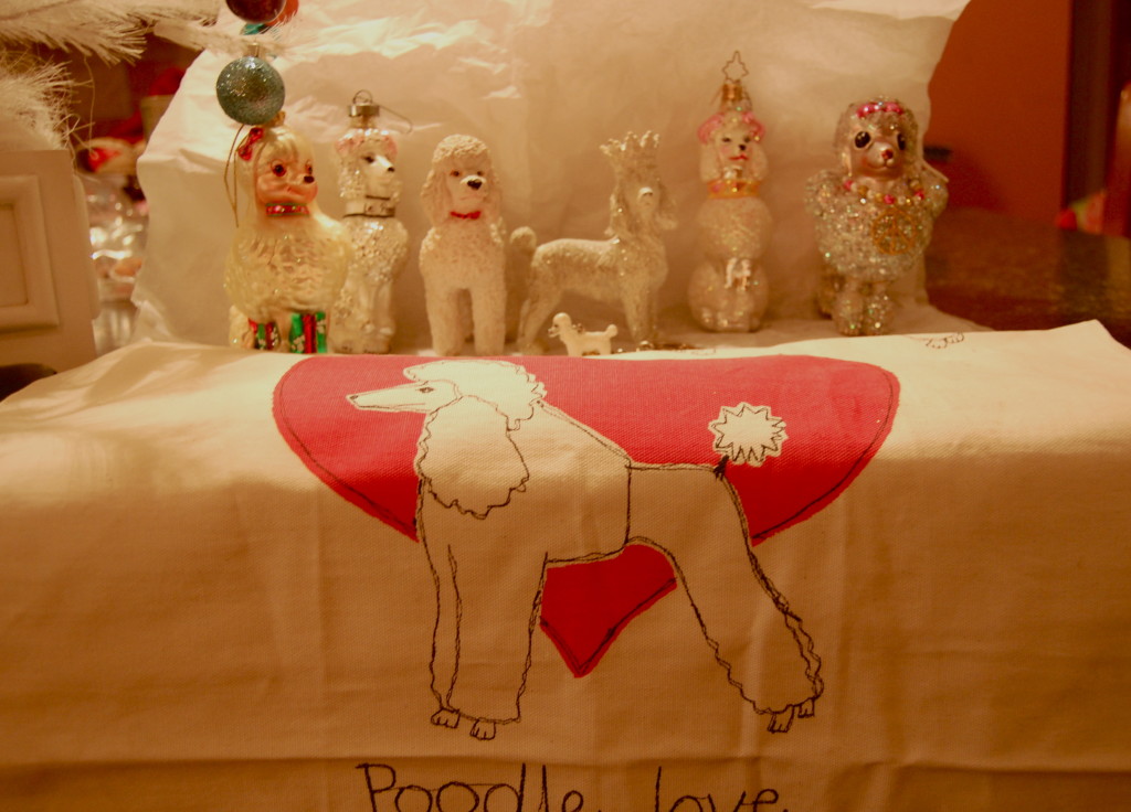 Some people collect nutcrackers, Byers Choice, or Spode China for Christmas. I prefer the poodle ornaments.