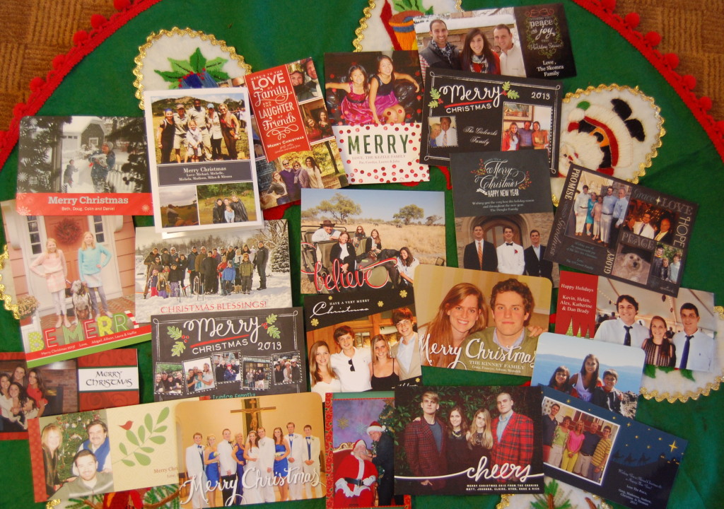Photo Christmas cards are more interesting and more personal. 