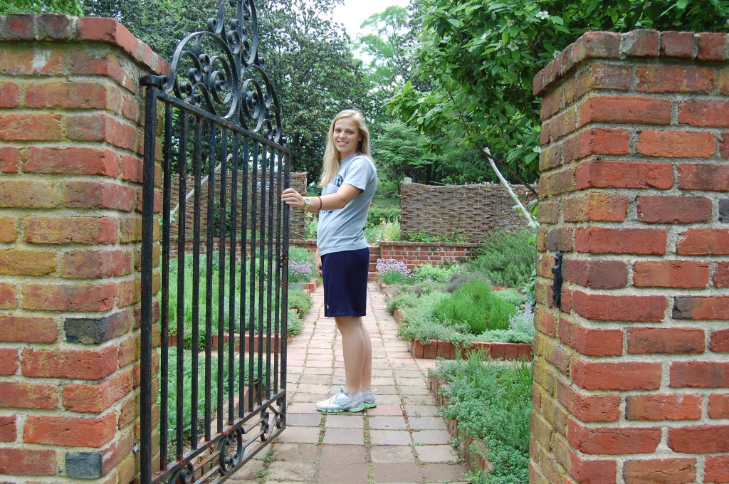 Natalie lead the way. A natural leader by the way she lived. Here she is opening the gates for us at the Virginia House. Natalie was a history buff and loved teaching us all about the Capital of Virginia - Richmond. Natalie loved nature and was a natural beauty. 